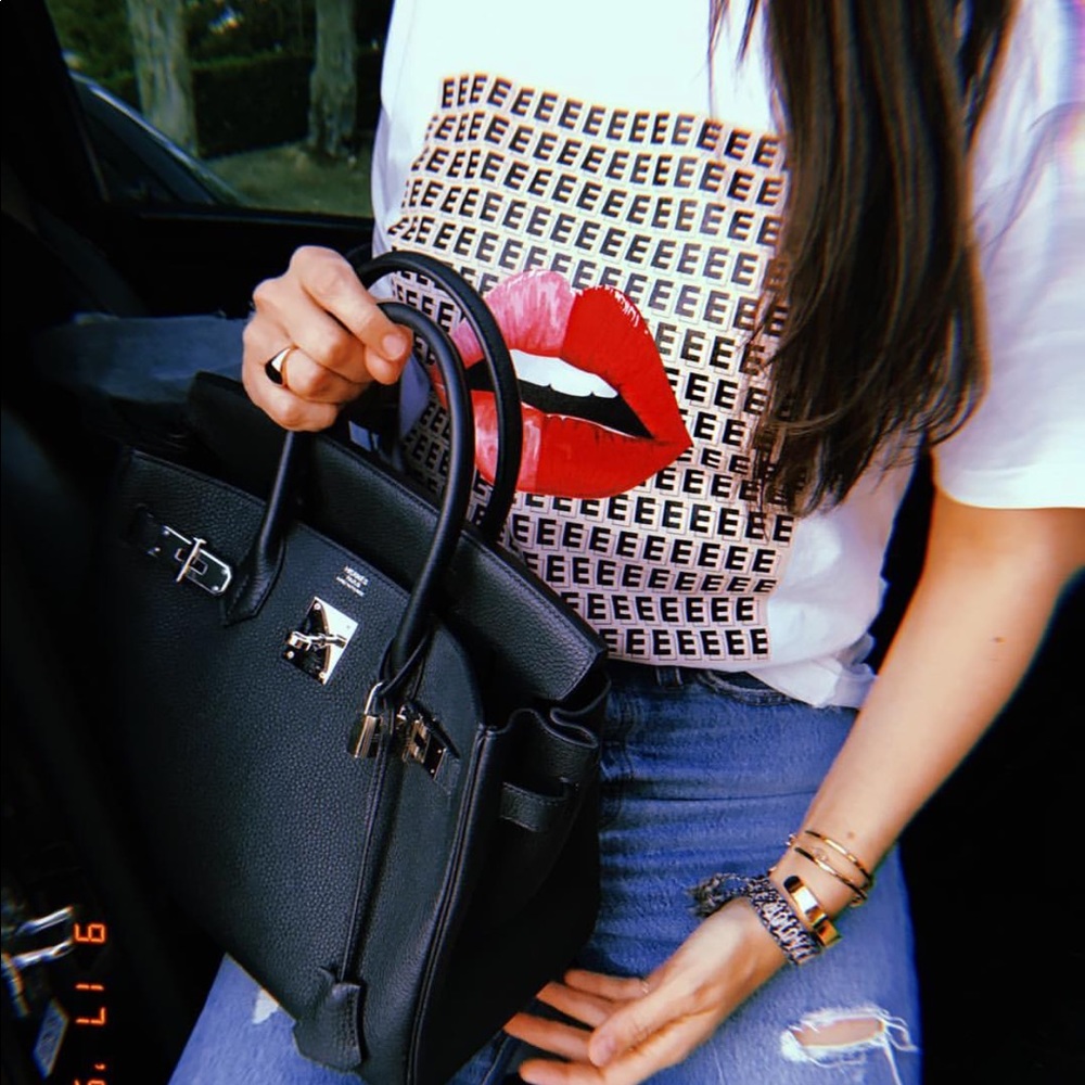 EllandEmm Lips Band Tee